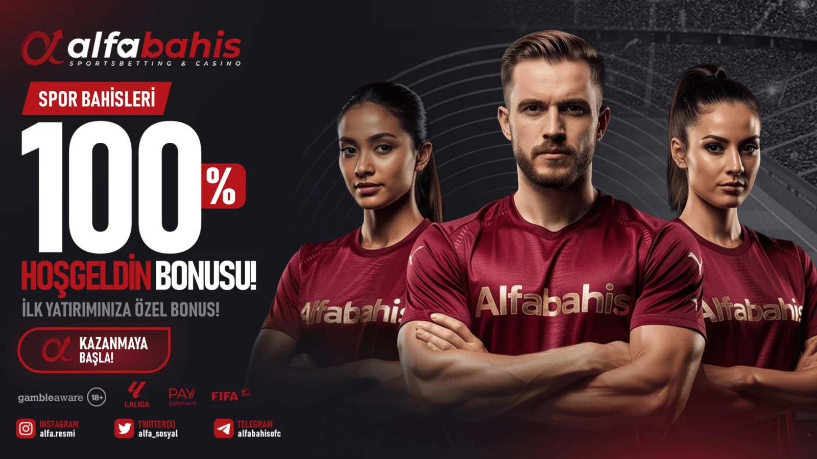 Spor %100 Hoşgeldin - alfabahis